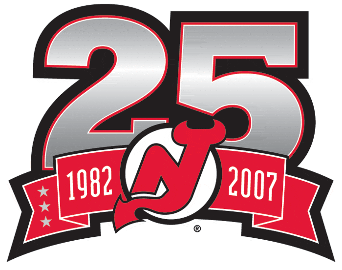 New Jersey Devils 2007 Anniversary Logo iron on heat transfer
